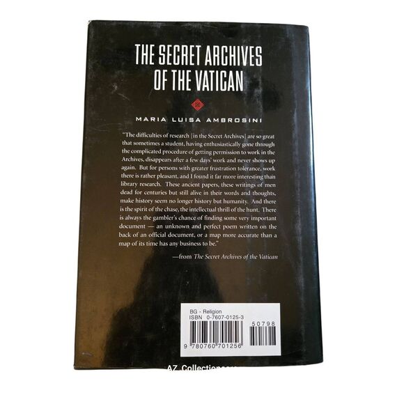 The secret archives of the Vatican by Maria Luisa Ambrosini with Mary Willis - B - Picture 3 of 7